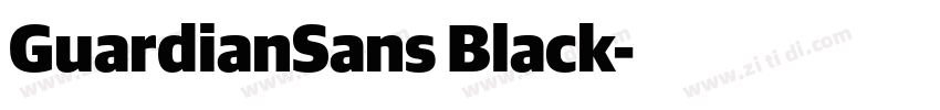 GuardianSans Black字体转换